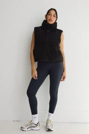 Reversible Sherpa Vest - Black
