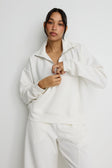 Soft Luxury 1/2 Zip Sweater - Chalk