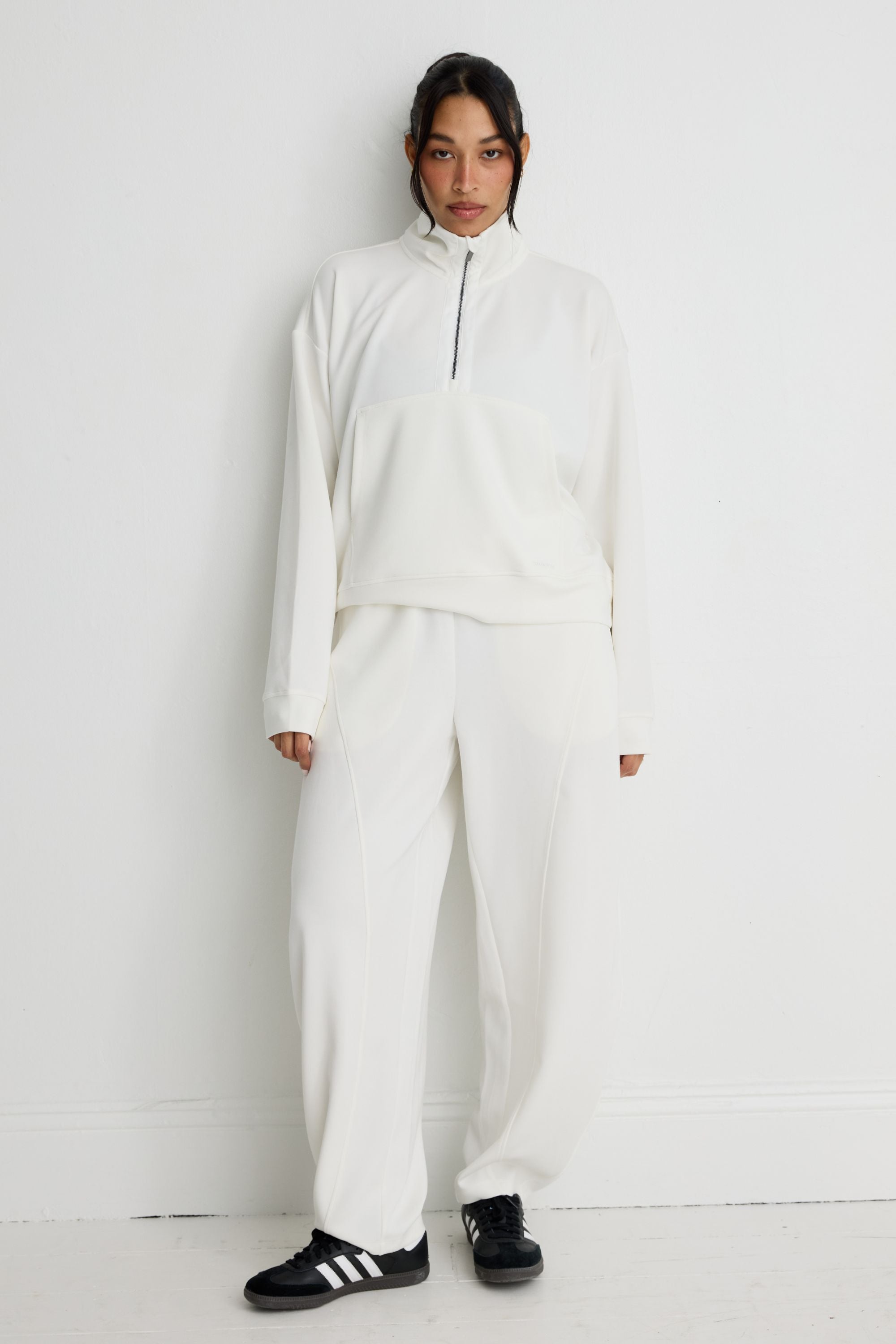 Soft Luxury 1/2 Zip Sweater - Chalk