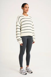 Stripe Crew Neck Knit