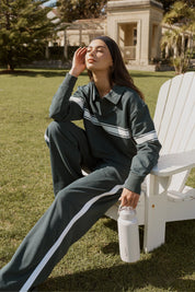 Collegiate Wide Leg Track Pant