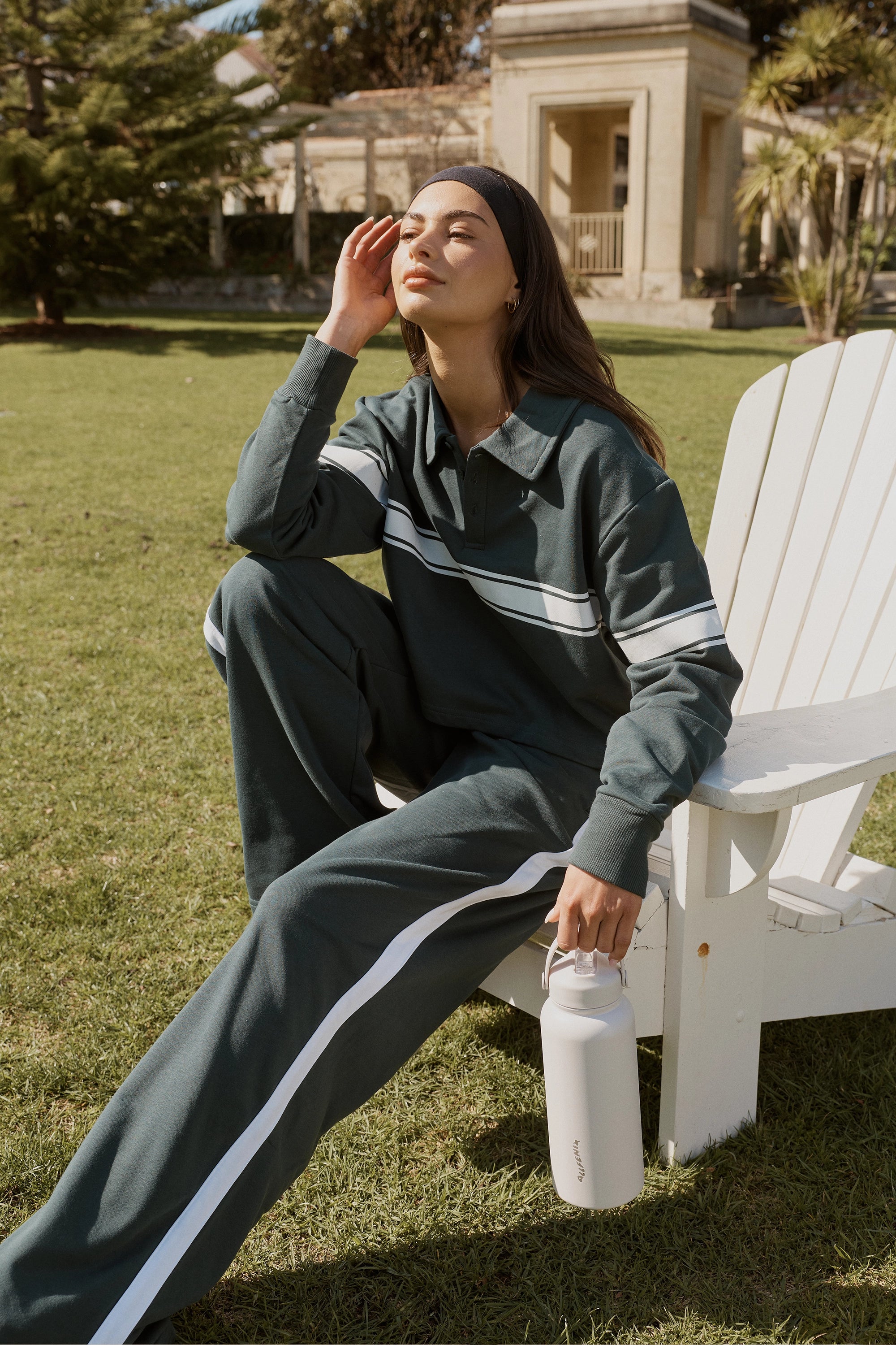 Collegiate Wide Leg Track Pant