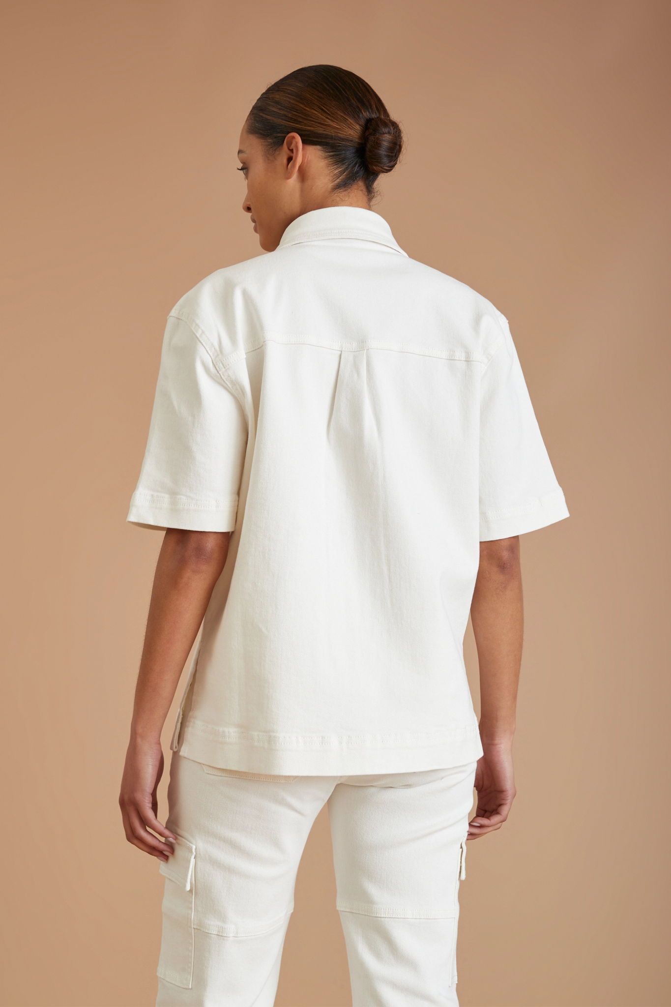 AF Denim Utility Shirt (White) - All Fenix