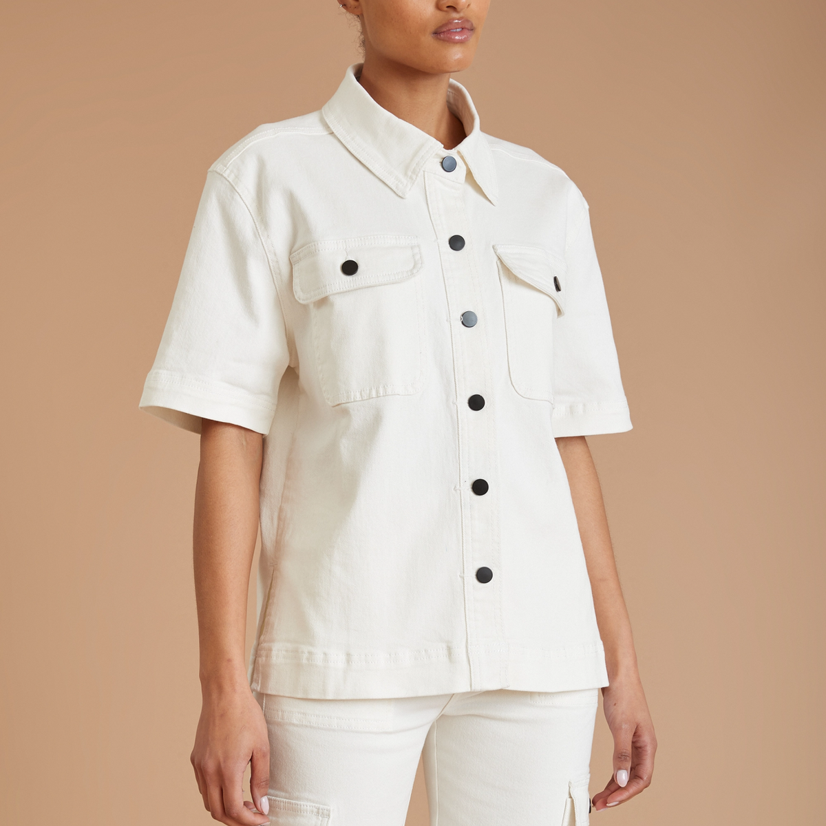 AF Denim Utility Shirt (White)