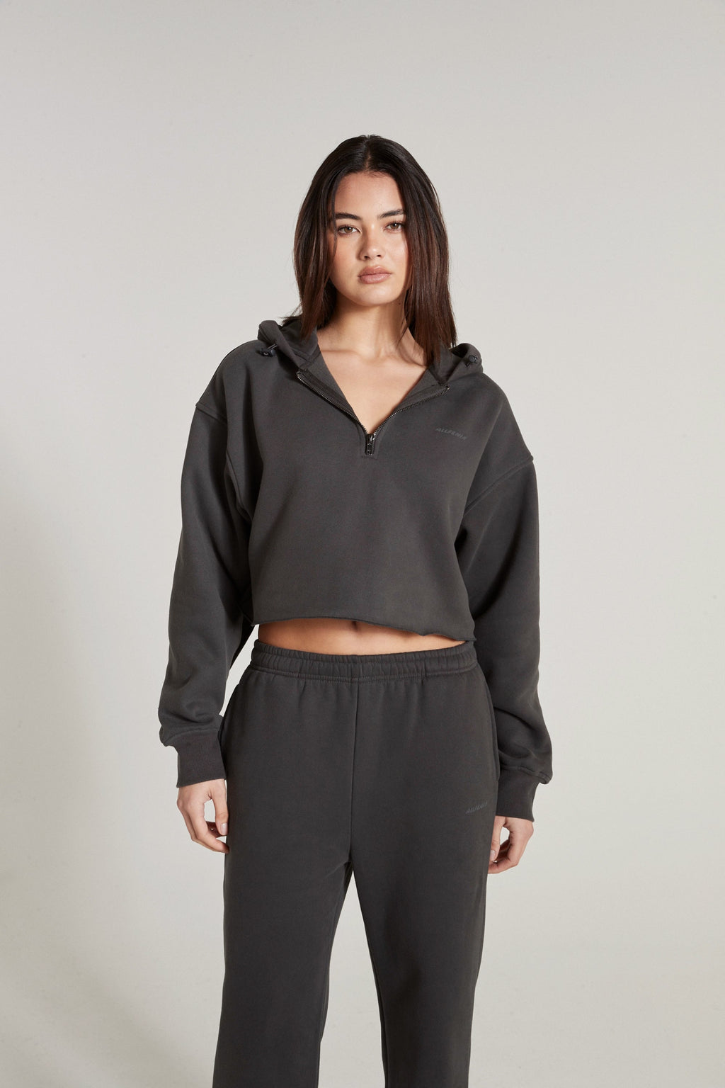 【HI FI FNK】 Cropped Half Top Funkita Fit High Neck Crop Top Huntsman | Ladies Activewear