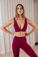 NEW ALLFENIX CloudCore™ Deep V-Neck Sports Bra - Cherry