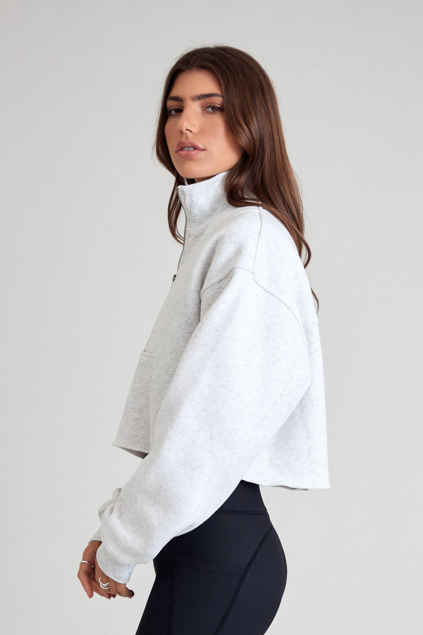 Arlo Crop 1/2 Zip Sweater - All Fenix