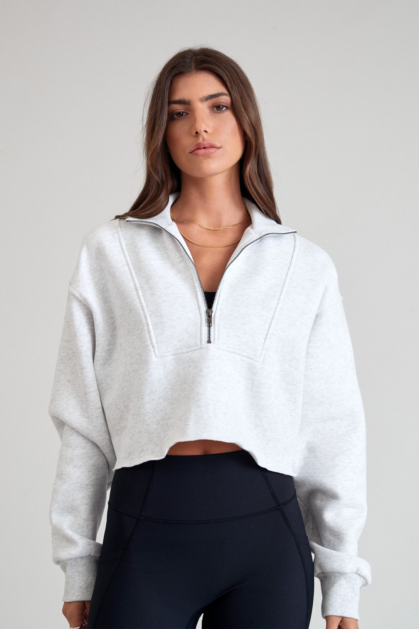 Arlo Crop 1/2 Zip Sweater - All Fenix