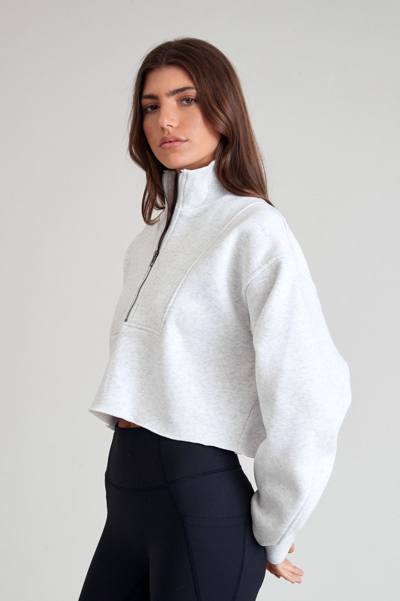 Arlo Crop 1/2 Zip Sweater - All Fenix