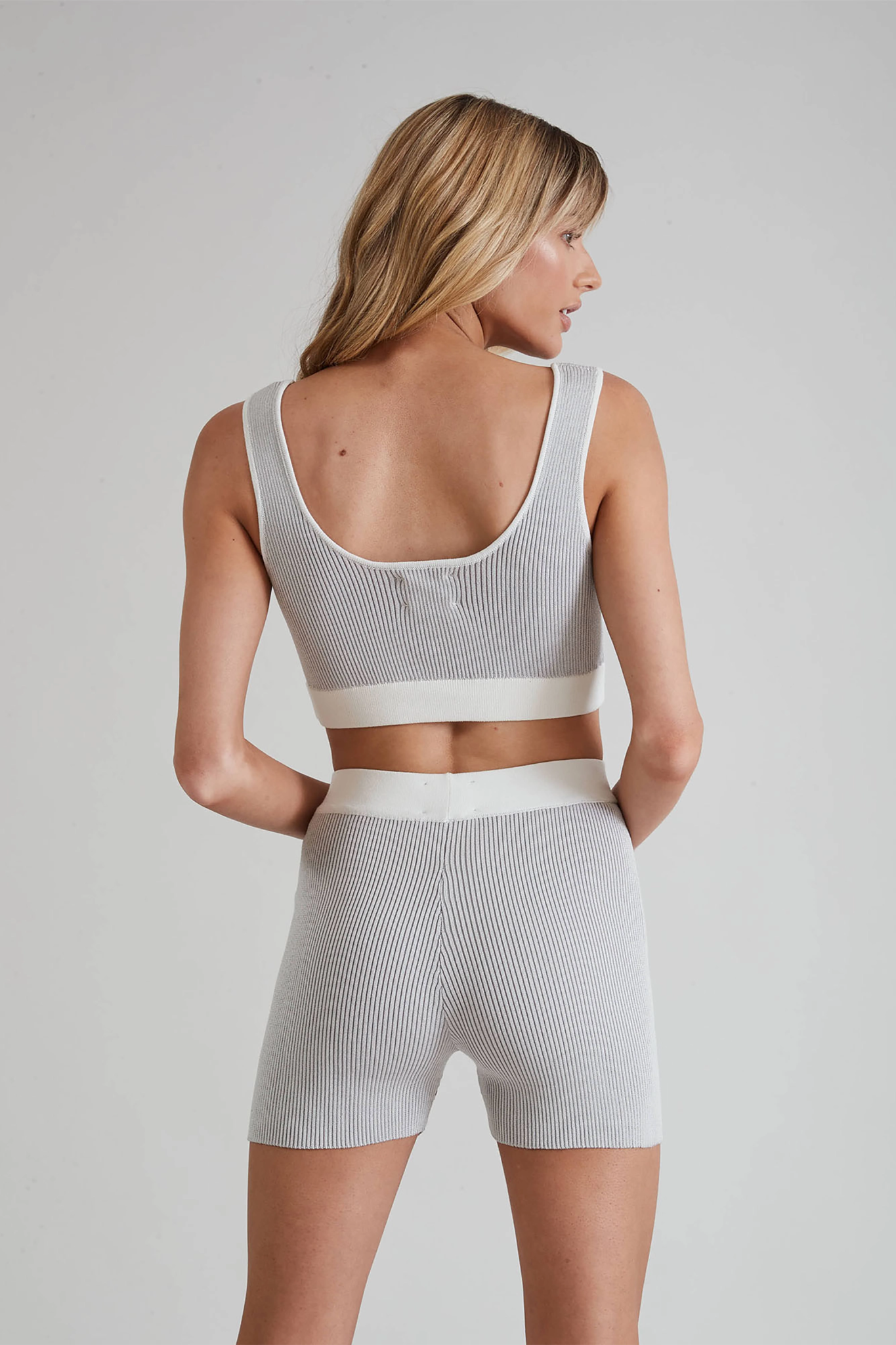 Breeze Rib Crop Top (Dove) - All Fenix