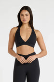 ALLFENIX CloudCore™ Deep V-Neck Sports Bra - Black