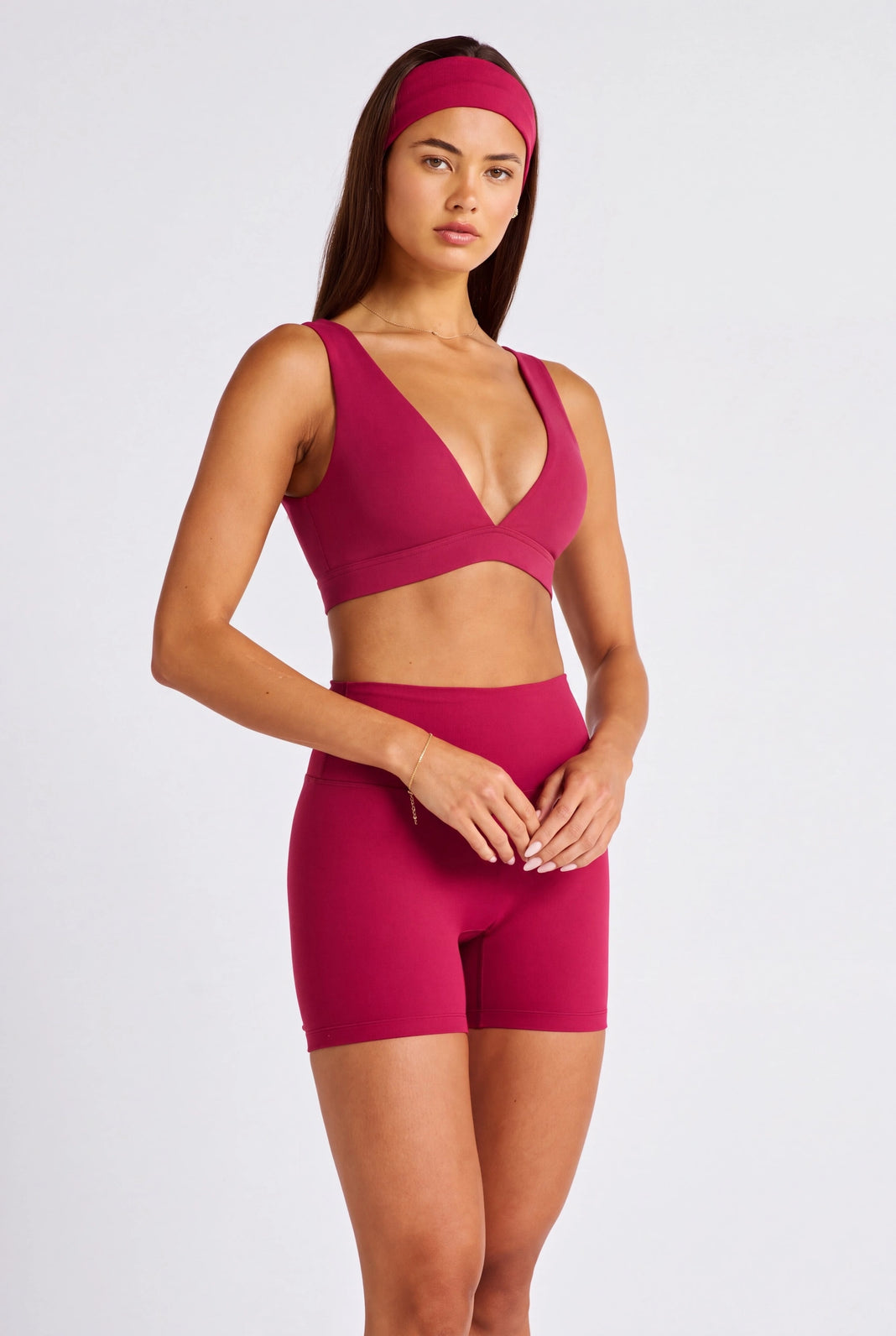 NEW ALLFENIX CloudCore™ Deep V-Neck Sports Bra - Cherry