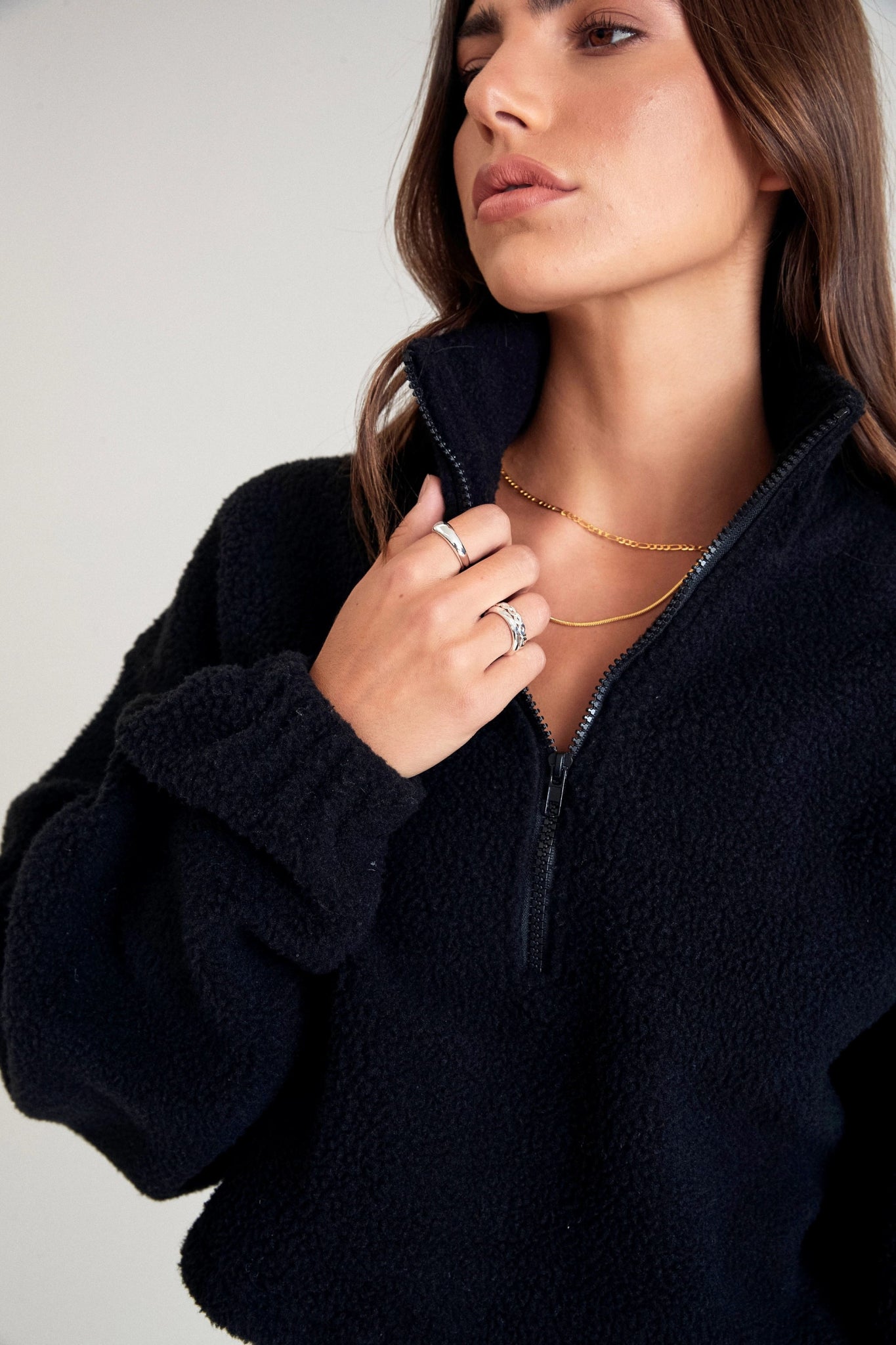 Cosy 1/2 Zip Crop Fleece - All Fenix