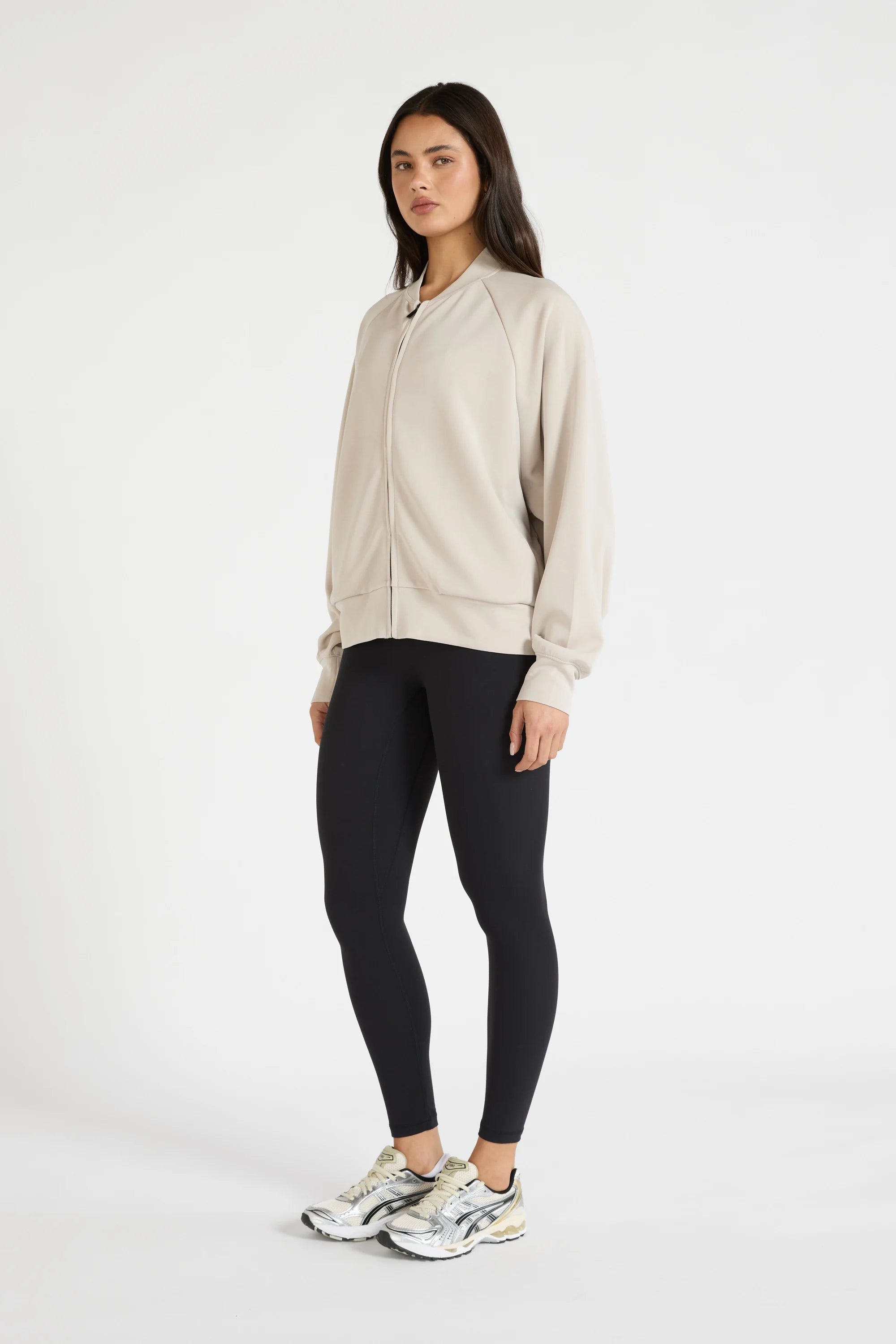 Soft Luxury Bomber Jacket - Stone