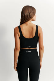 Eco Rib Contour Sports Bra (Black) - All Fenix