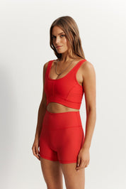 Eco Rib Contour Sports Bra (Watermelon) - All Fenix