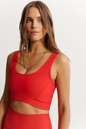 Eco Rib Contour Sports Bra (Watermelon) - All Fenix