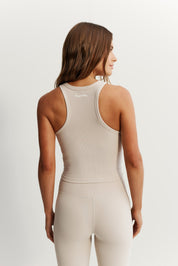 Eco Rib Racer Crop (Stone) - All Fenix