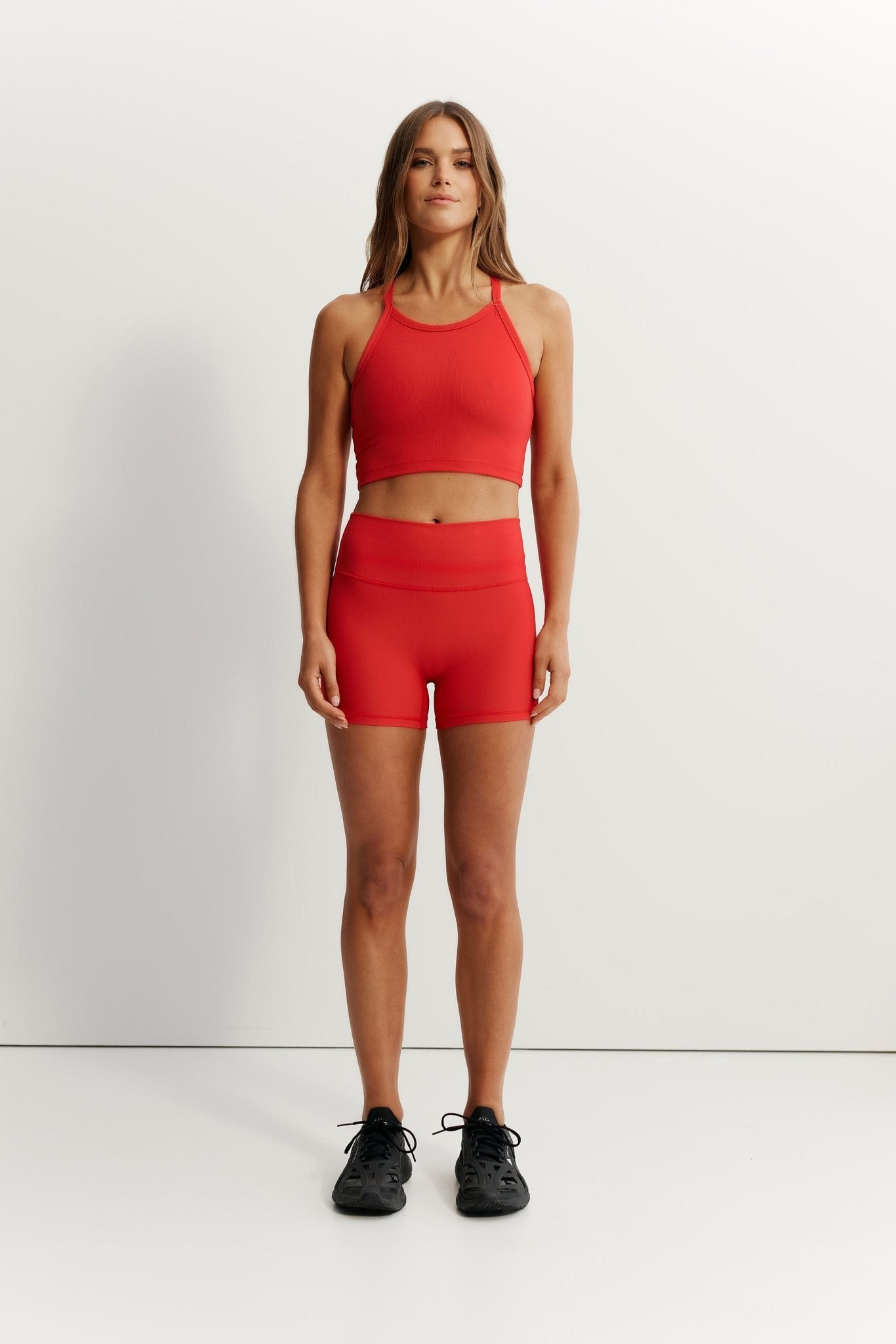 Eco Rib Strap Racer Crop (Watermelon) - All Fenix