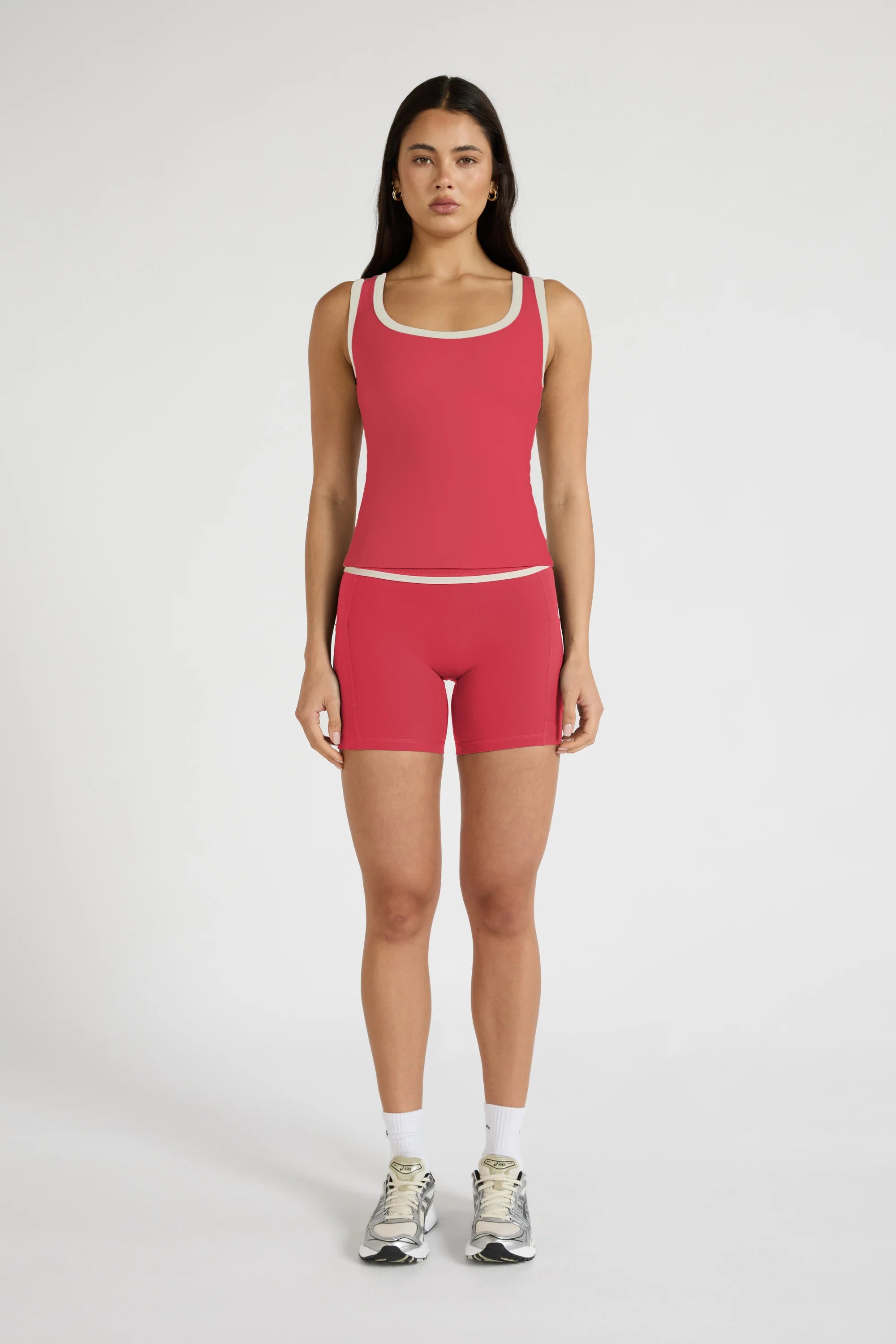 ALLFENIX CloudCore™ Contrast Bind Racer Tank - Berry