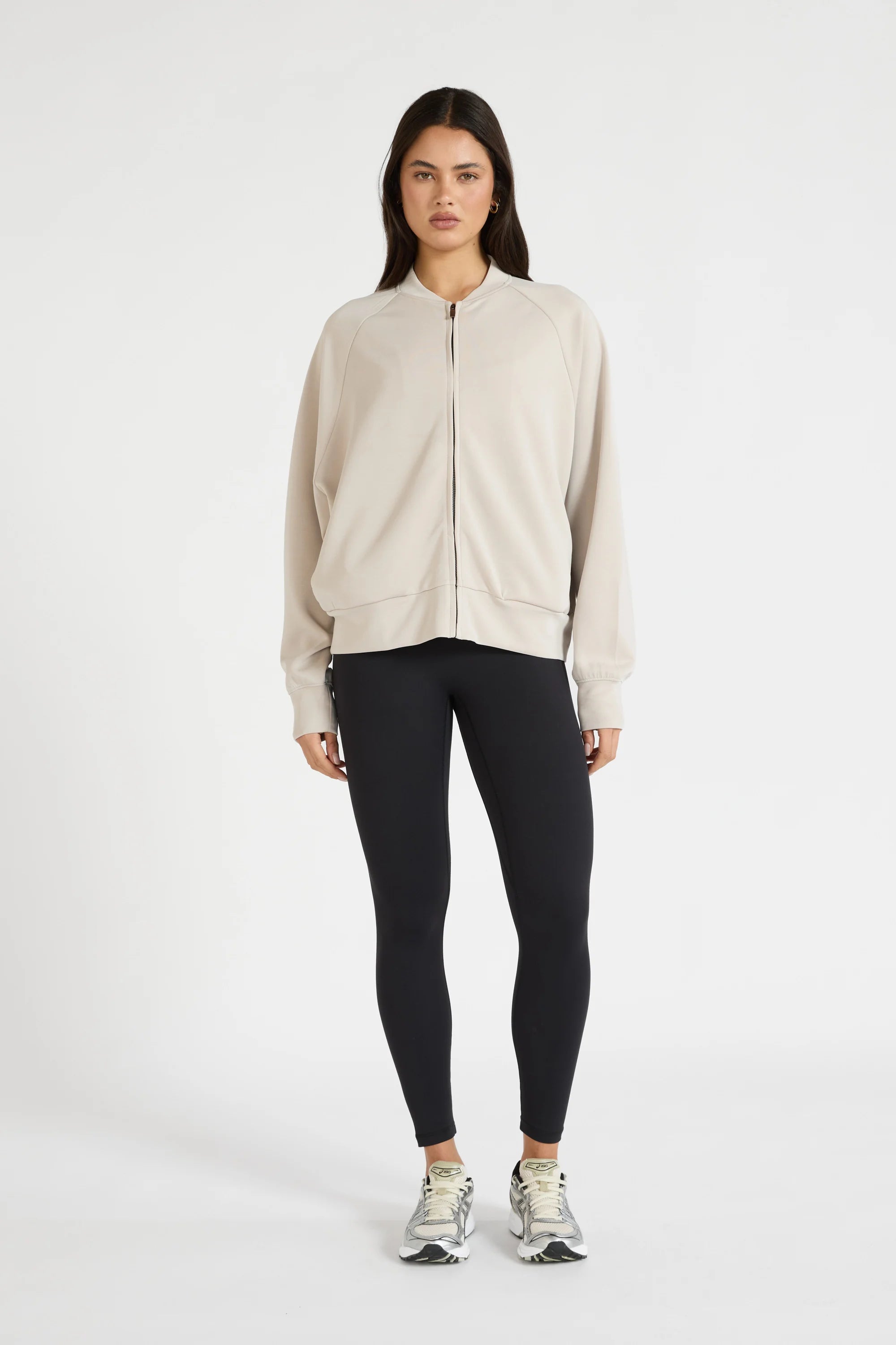 Soft Luxury Bomber Jacket - Stone