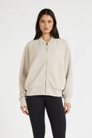Soft Luxury Bomber Jacket - Stone