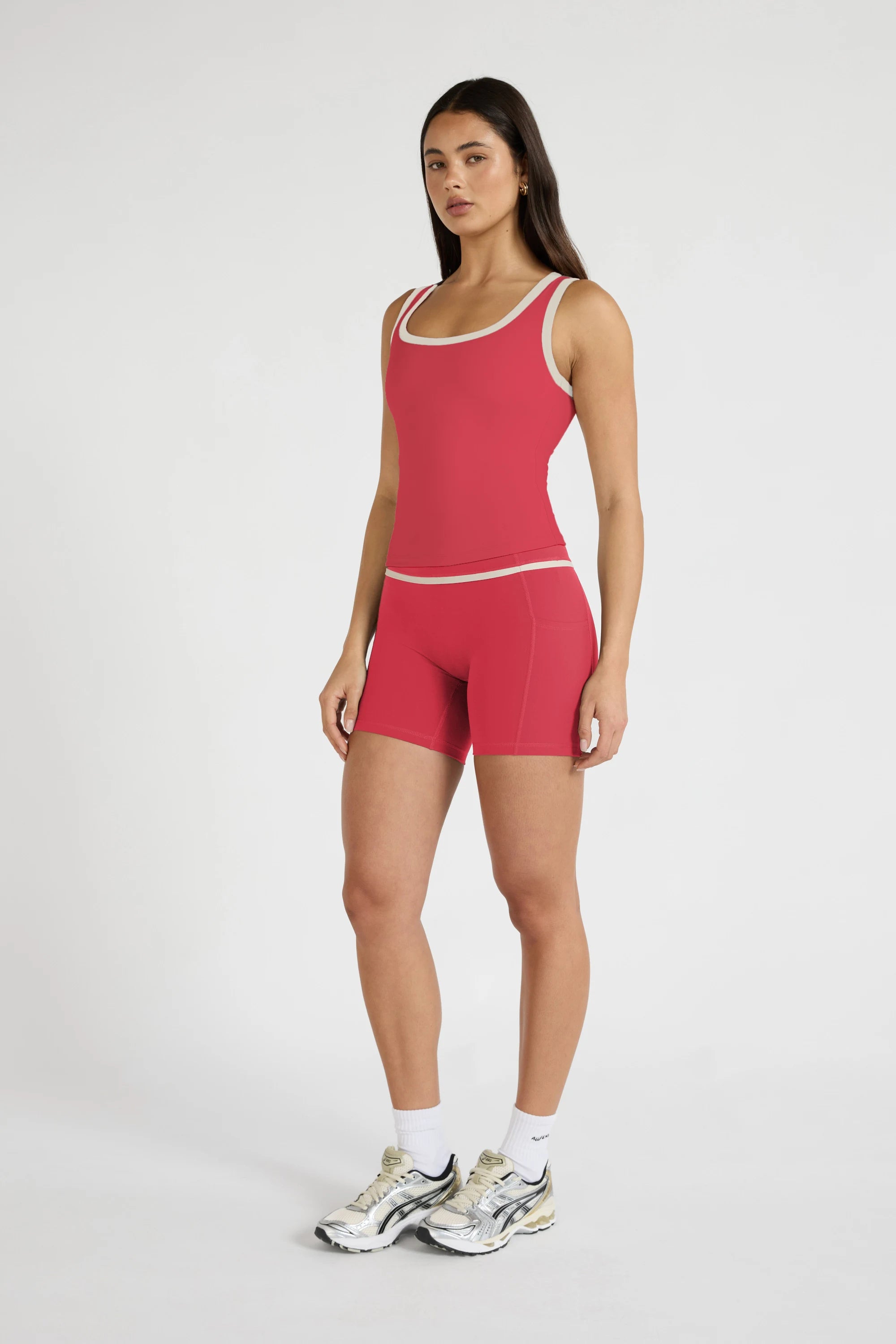 ALLFENIX CloudCore™ Contrast Bind Racer Tank - Berry