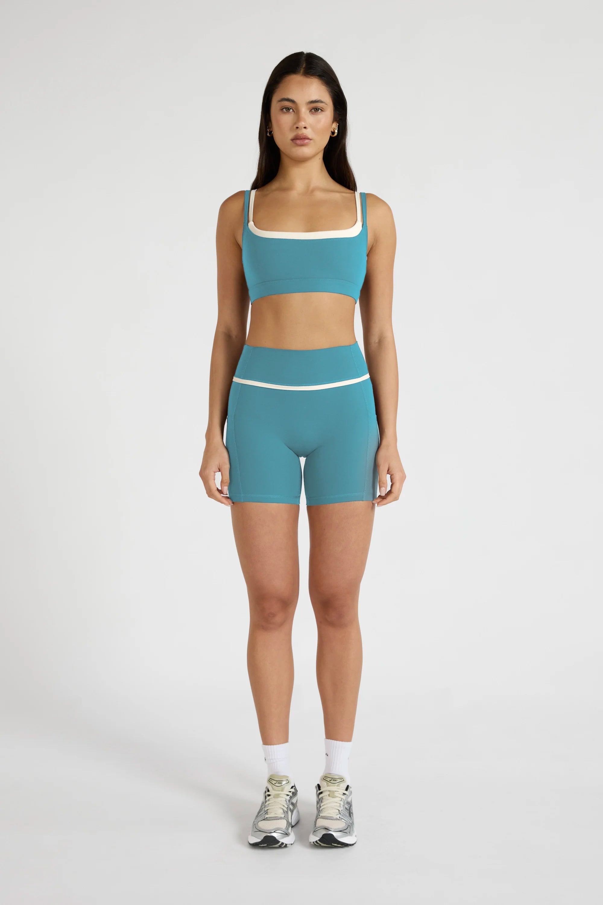 ALLFENIX CloudCore™ Contrast Double Layer Sports Bra - Lagoon