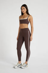 ALLFENIX CloudCore™ Contrast Stripe 7/8 Legging - Espresso
