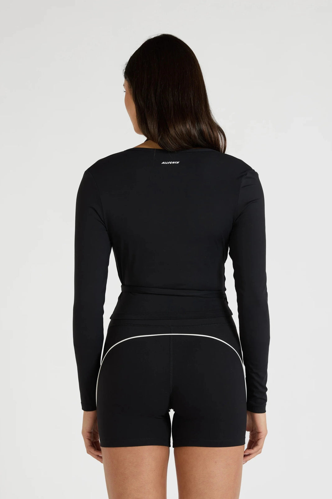 ALLFENIX CloudCore™ Lite Long Sleeve Wrap Top - Black