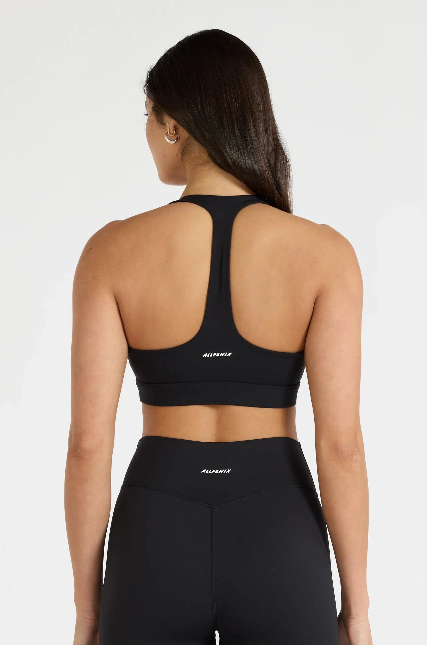 ALLFENIX CloudCore™ Deep V-Neck Sports Bra - Black