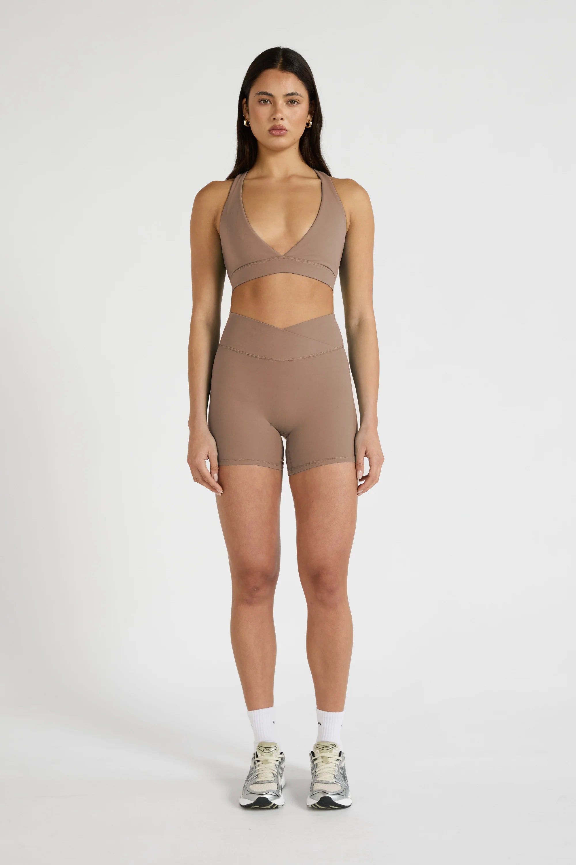 ALLFENIX CloudCore™ V-Waist 5" Bike Short - Latte