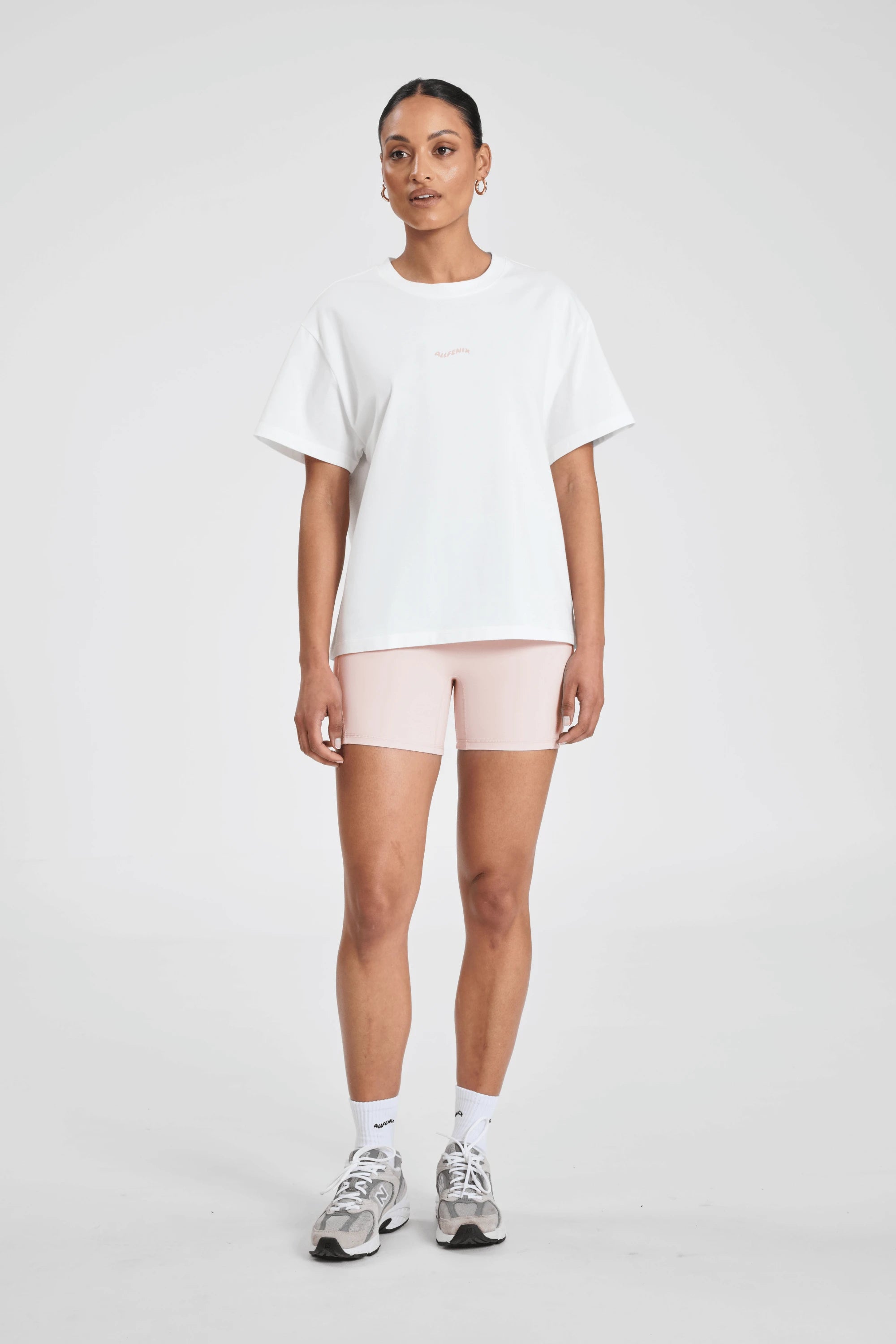 ALLFENIX Probably at Pilates Tee - White/Pink