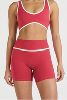 ALLFENIX CloudCore™ Contrast 5" Pocket Bike Short - Berry