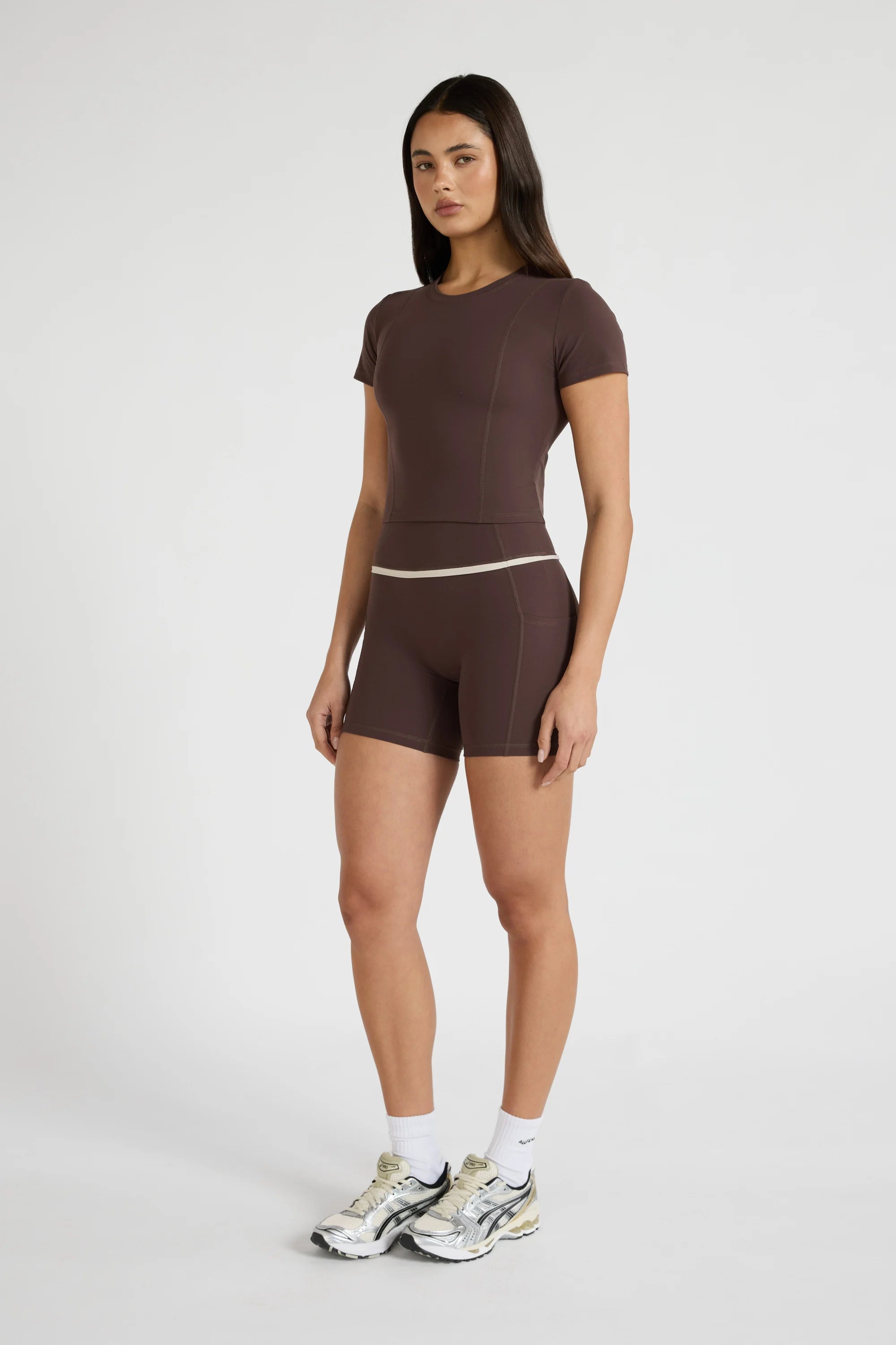 ALLFENIX CloudCore™ Lite Crop Tee - Espresso