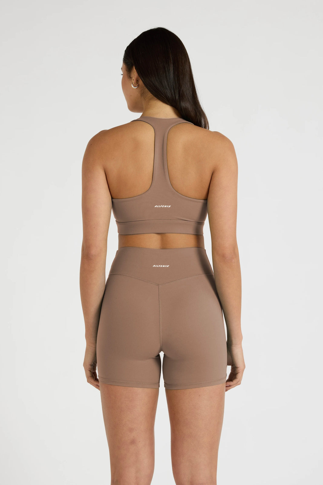 ALLFENIX CloudCore™ Deep V-Neck Sports Bra - Latte