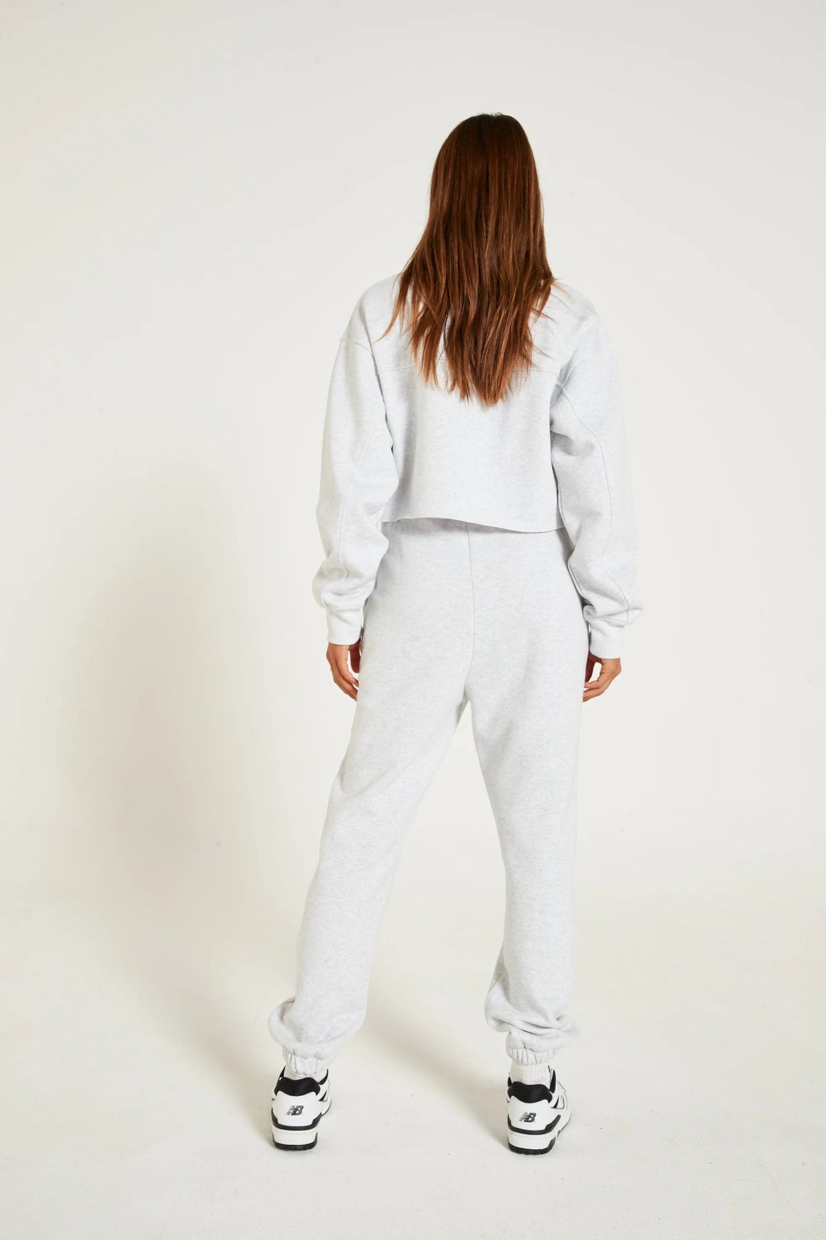Lily Full Zip Sweater (White Marle) - All Fenix