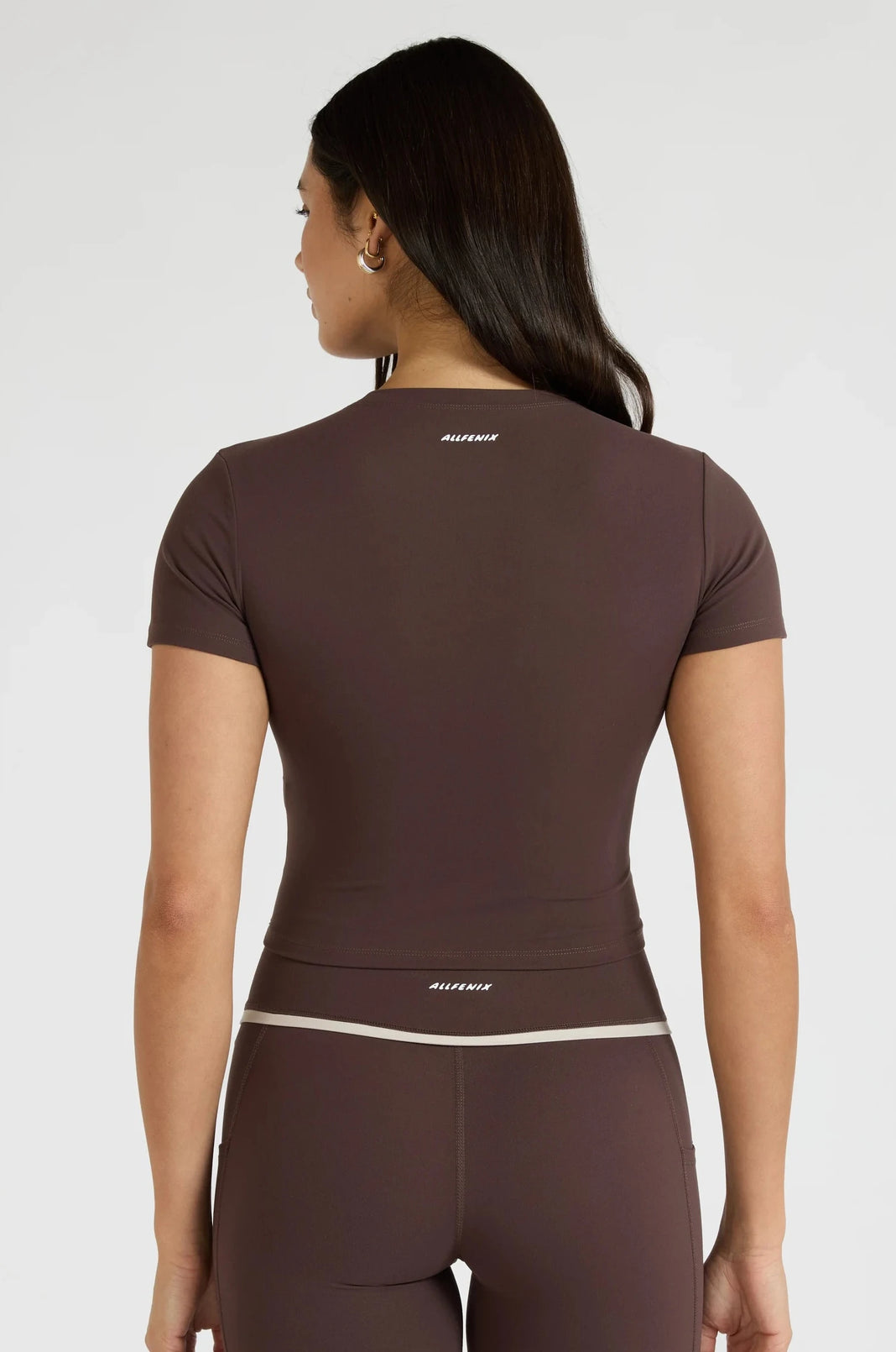 ALLFENIX CloudCore™ Lite Crop Tee - Espresso