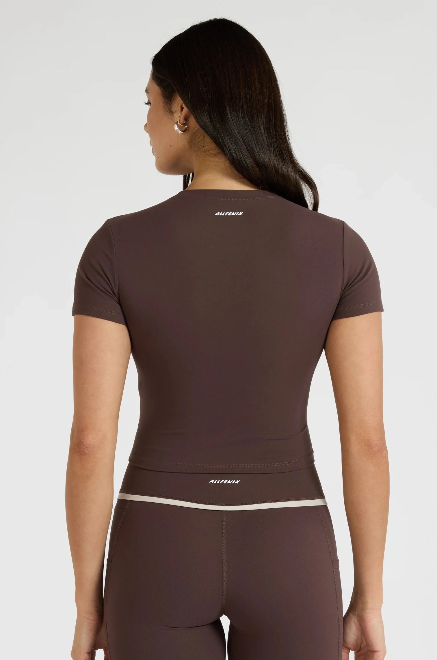 ALLFENIX CloudCore™ Lite Crop Tee - Espresso