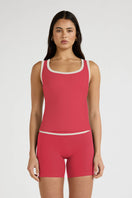 ALLFENIX CloudCore™ Contrast Bind Racer Tank - Berry