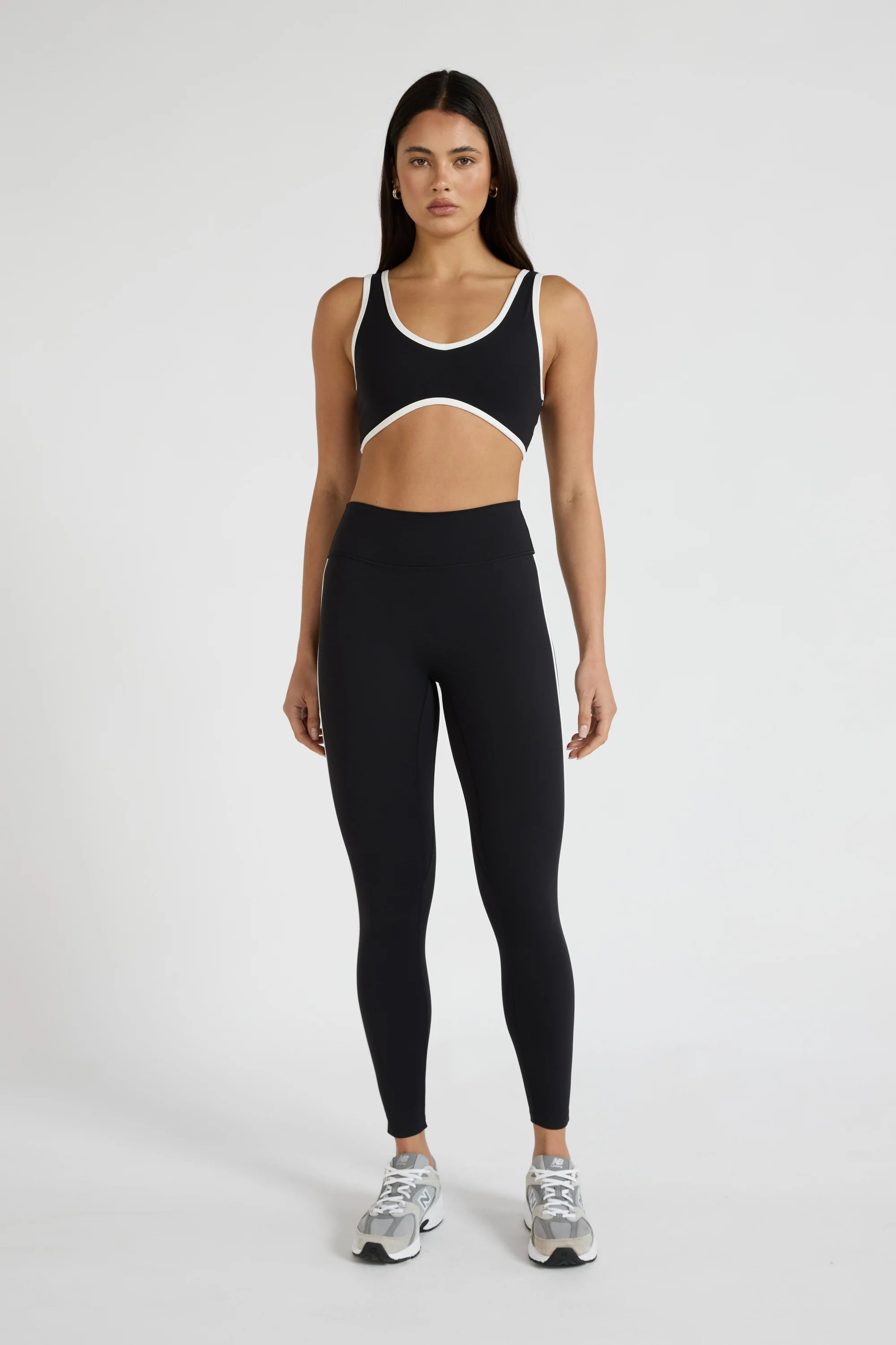 ALLFENIX CloudCore™ Contrast Stripe 7/8 Legging - Black
