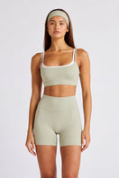 NEW ALLFENIX CloudCore™ Contrast Double Layer Sports Bra - Pistachio