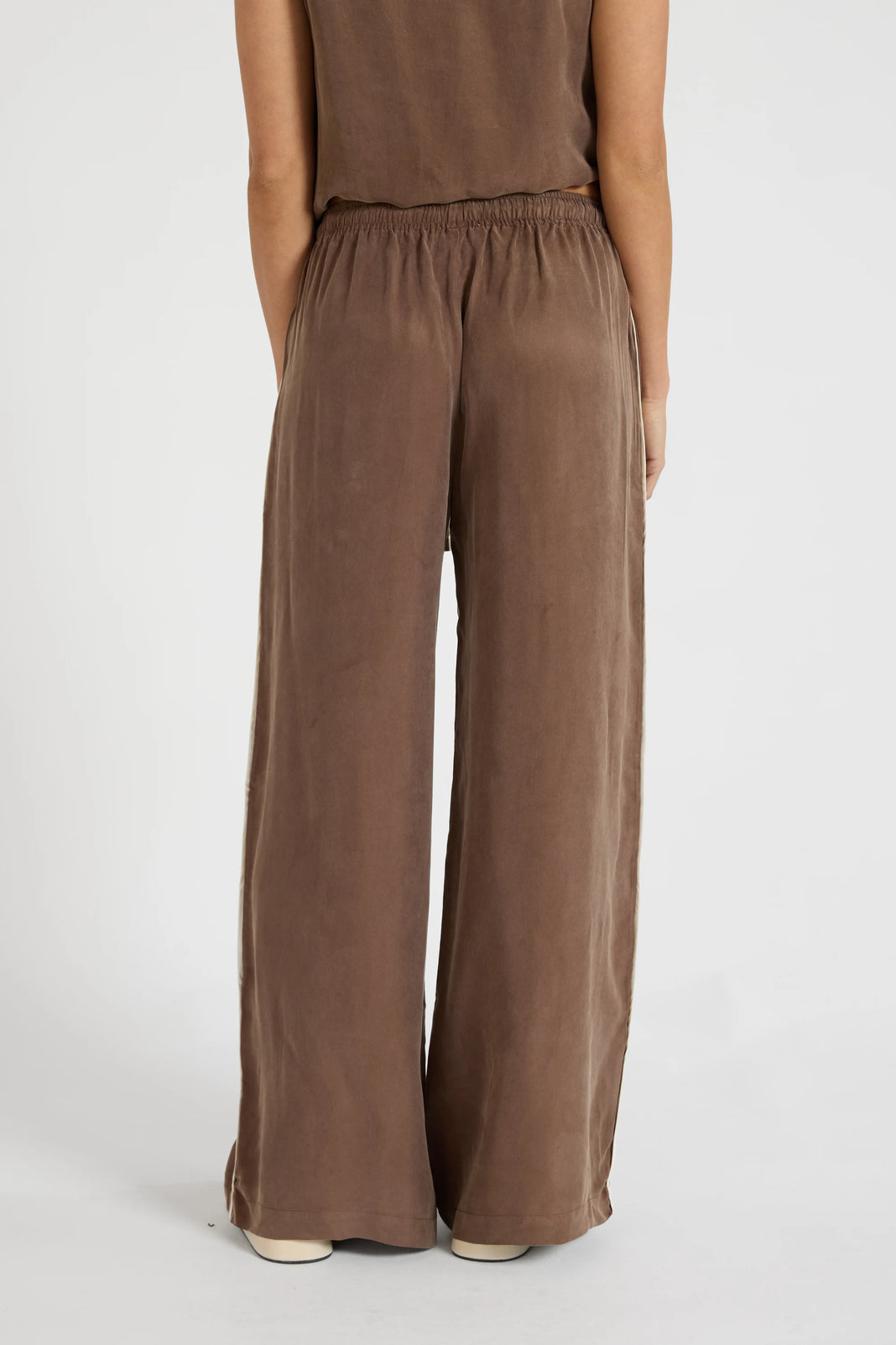ALLFENIX Cupro Contrast Pant - Latte