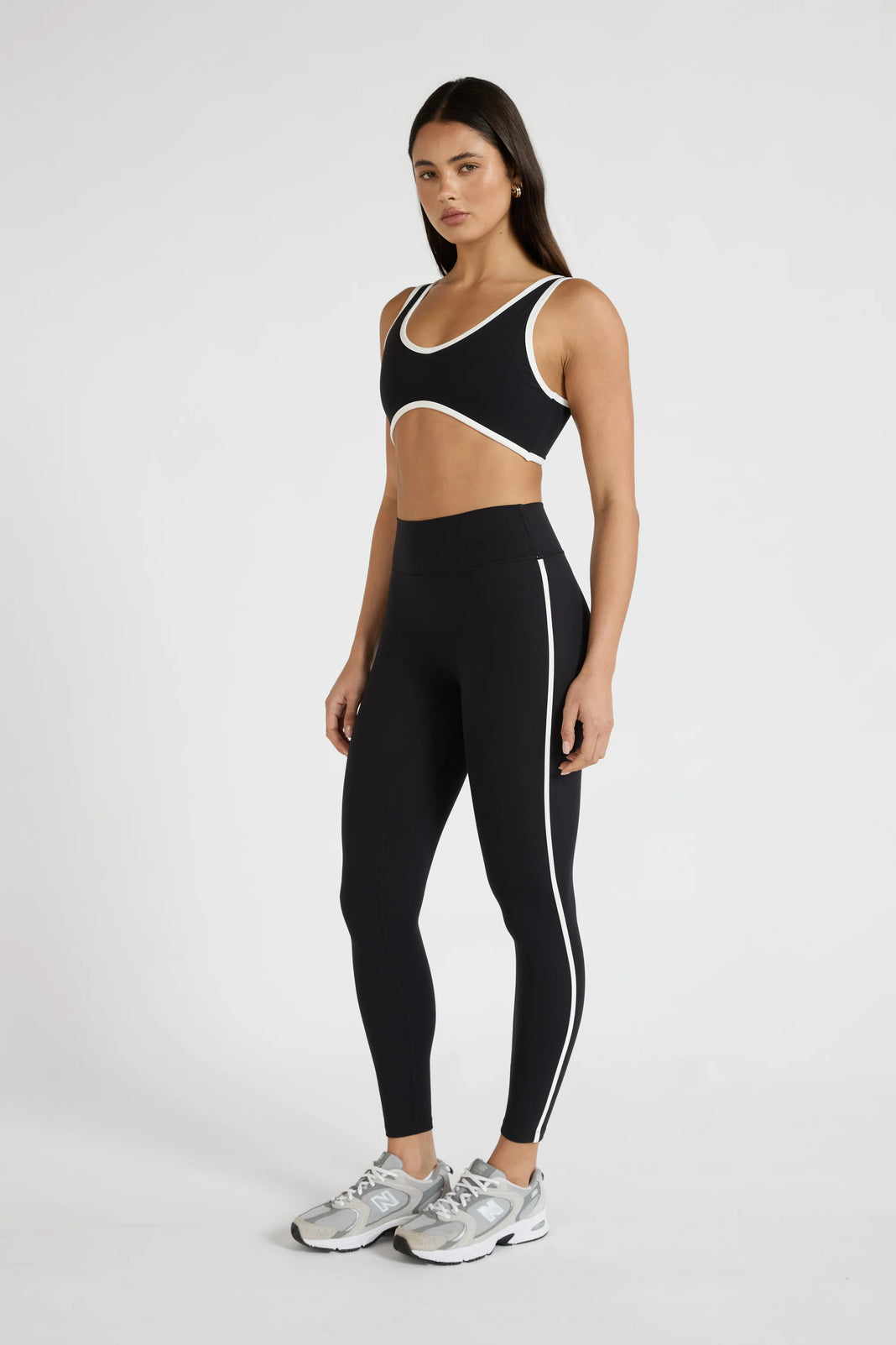 ALLFENIX CloudCore™ Contrast Stripe 7/8 Legging - Black