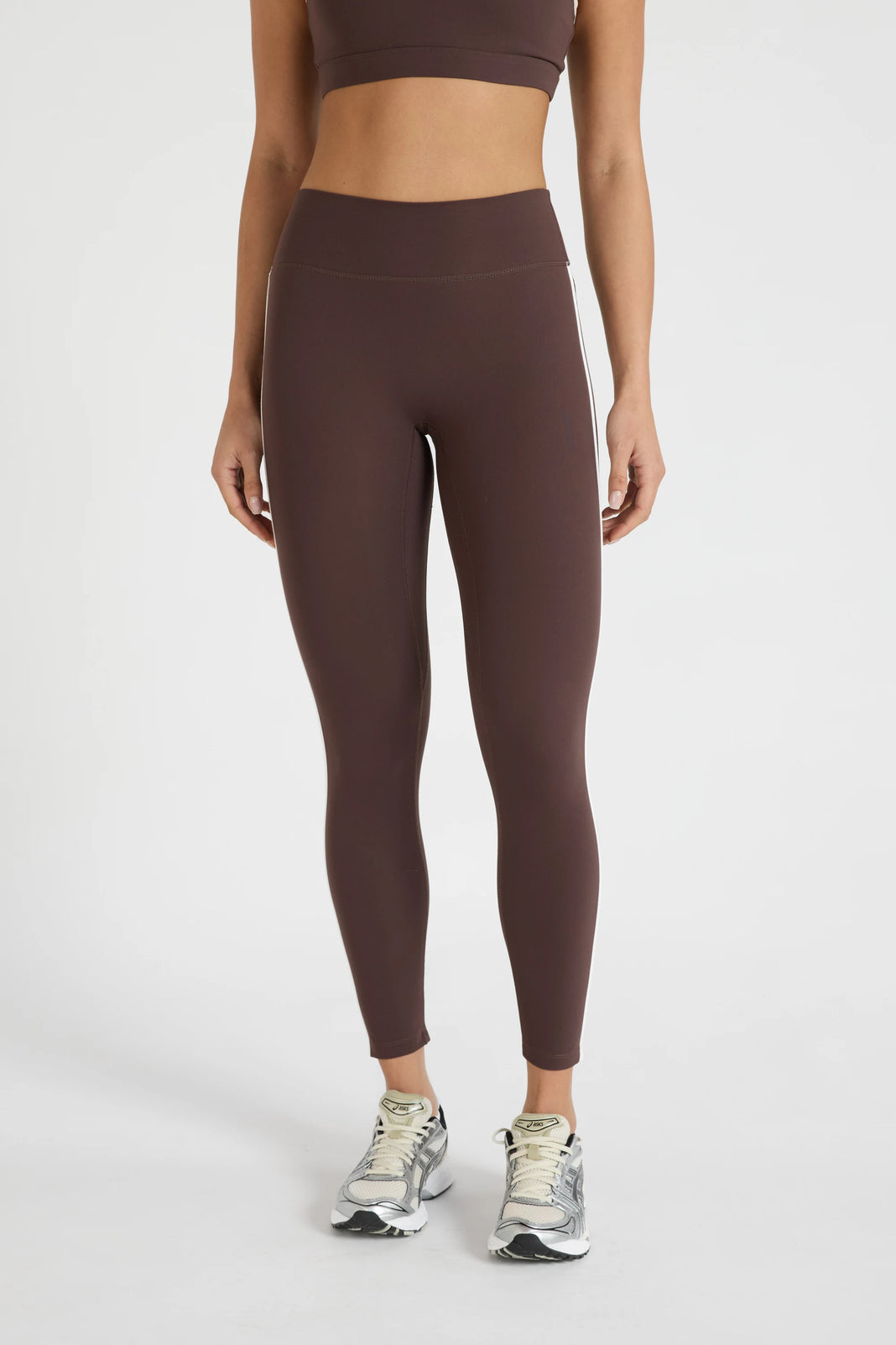 ALLFENIX CloudCore™ Contrast Stripe 7/8 Legging - Espresso