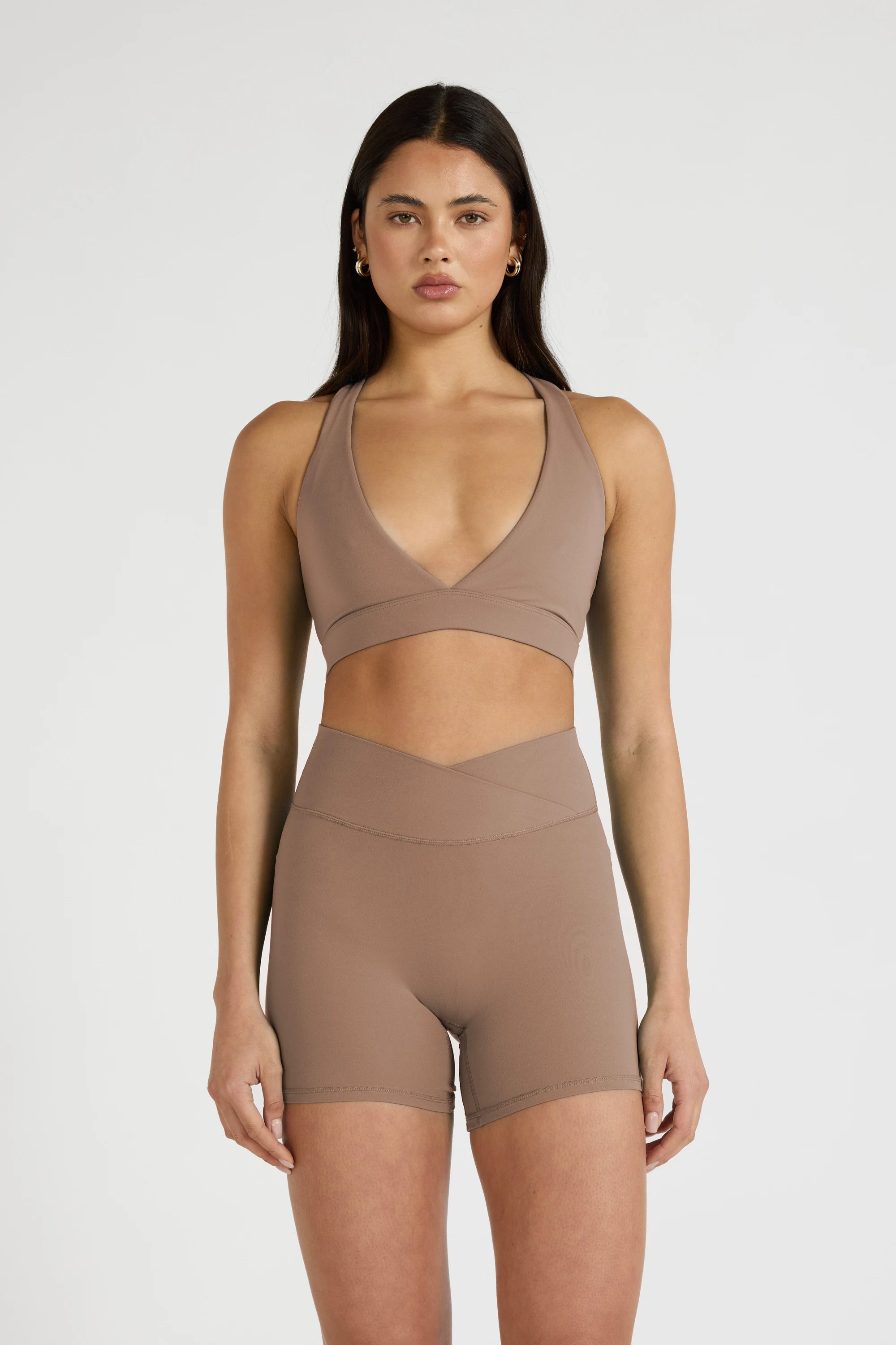 ALLFENIX CloudCore™ V-Waist 5" Bike Short - Latte