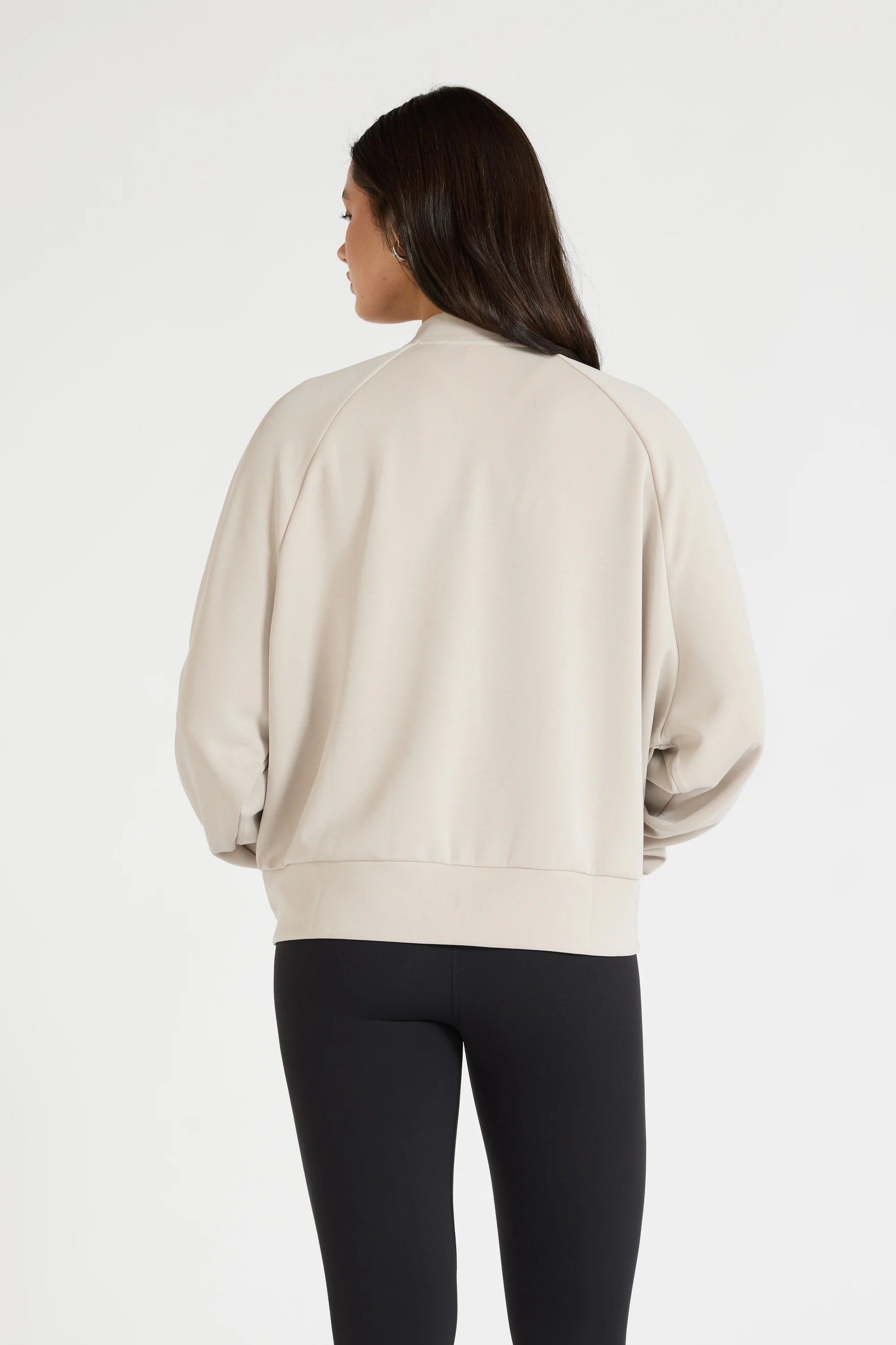 Soft Luxury Bomber Jacket - Stone