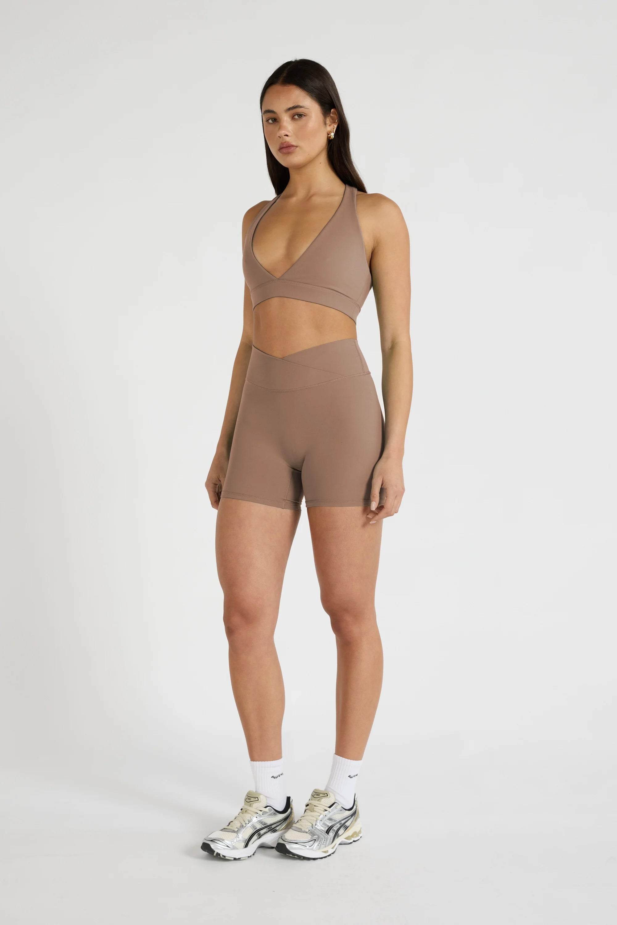 ALLFENIX CloudCore™ V-Waist 5" Bike Short - Latte