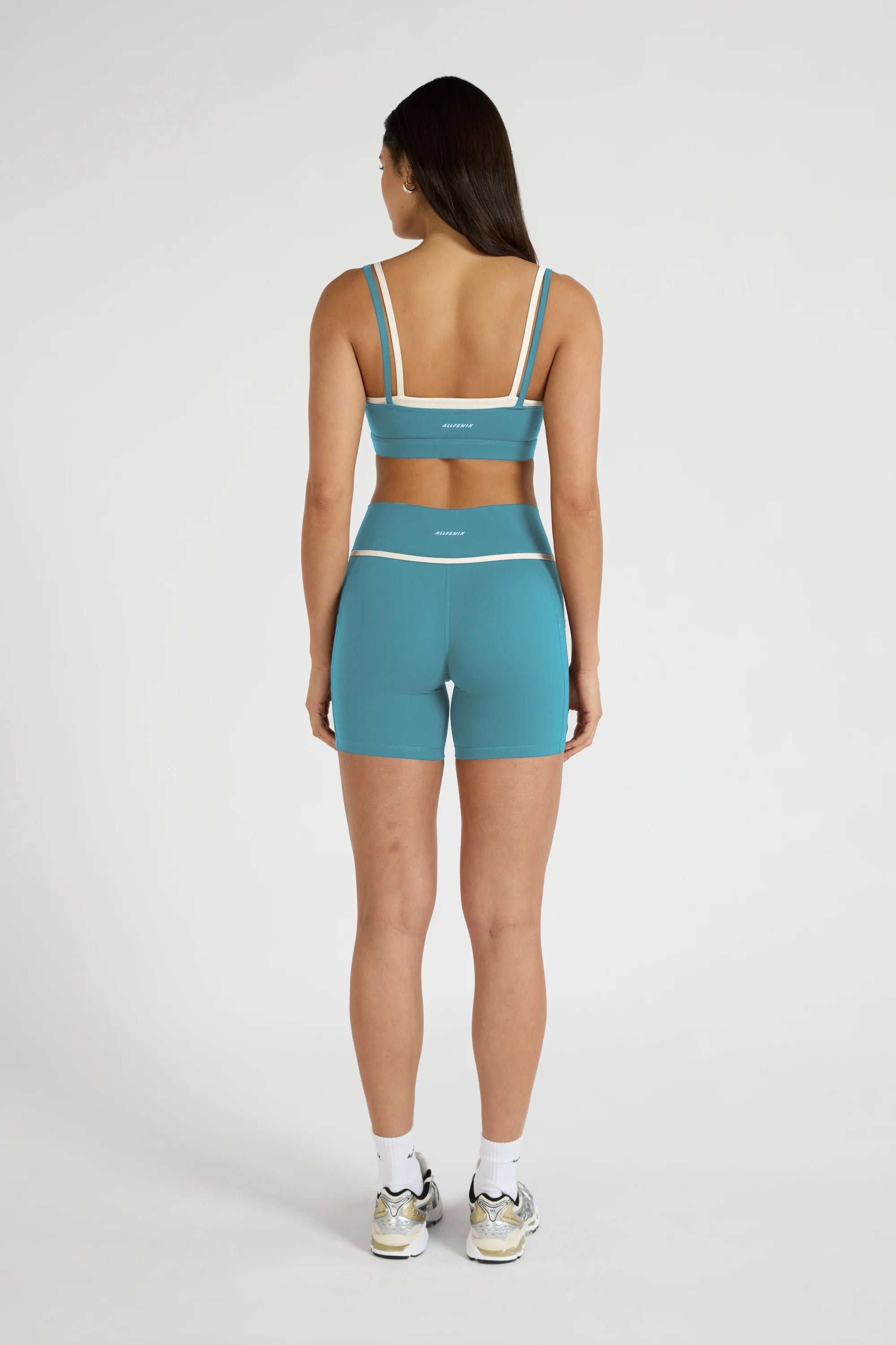 ALLFENIX CloudCore™ Contrast Double Layer Sports Bra - Lagoon