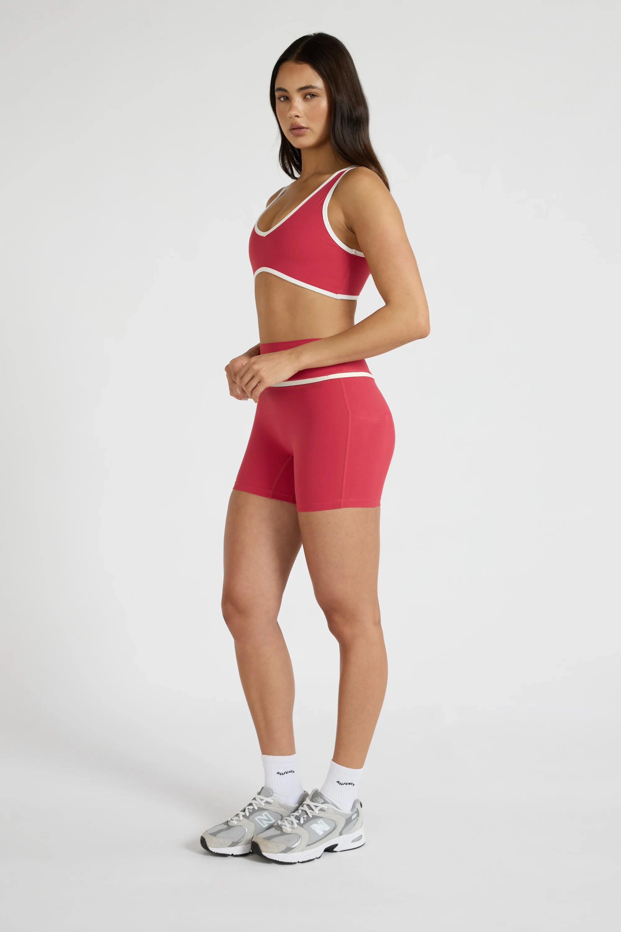 ALLFENIX CloudCore™ Contrast 5" Pocket Bike Short - Berry